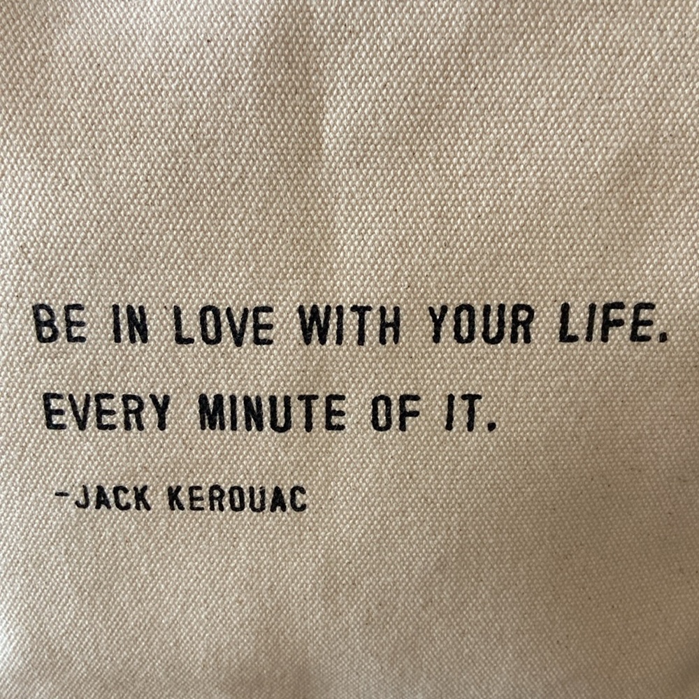 NWOT Canvas Pouch with Inspirational Quote - Picture 11 of 15